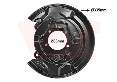 Lamiera paraspruzzi disco freno VAN WEZEL 5308373 VAN WEZEL 5308373 Protezione disco freno TOYOTA PREVIA 2001