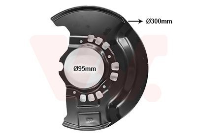 VAN WEZEL Bremseskjold 5377371 Skvettbord VAN WEZEL Toyota RAV 4 5377371