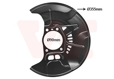 Stænkskærm, bremseskive VAN WEZEL 5474371 VAN WEZEL 5474371 Stænkskærm LEXUS IS 2017