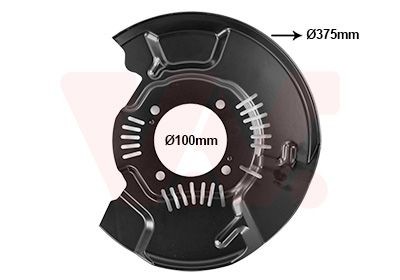 VAN WEZEL Bremseskjold 5482372 Skvettbord VAN WEZEL 944 5482372 billige