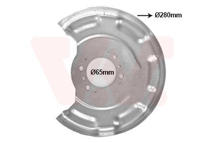 VAN WEZEL Ankerplaat remschijf 8323374 8323374 Ankerplaat remschijf HYUNDAI SONATA VAN WEZEL
