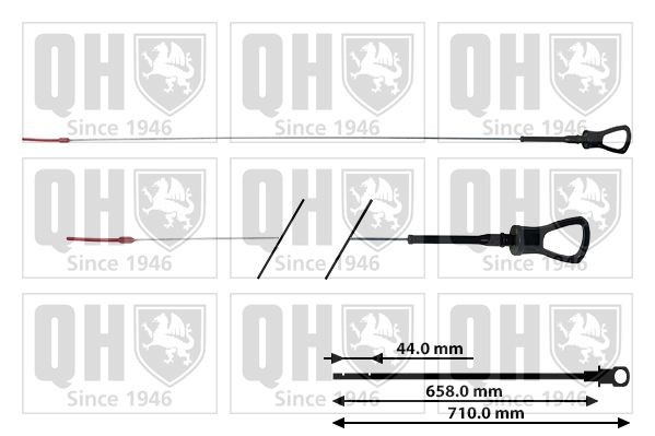 QUINTON HAZELL Mierka hladiny oleja QOD170 QUINTON HAZELL QOD170 Mierka oleja BMW F12 za nízku cenu
