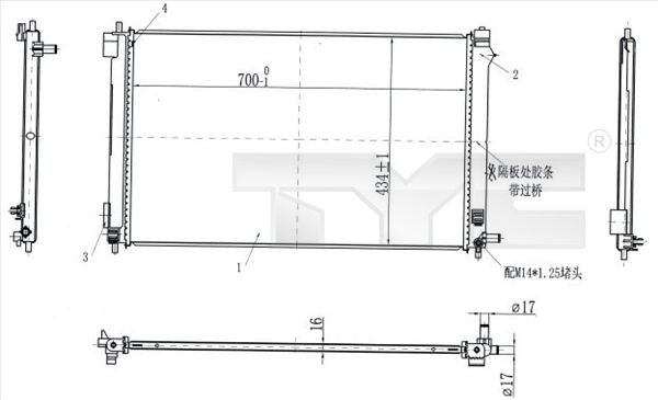 TYC Intercooler 770-0003 TYC 770-0003 Intercooler LX 570 til en fordelagtig pris