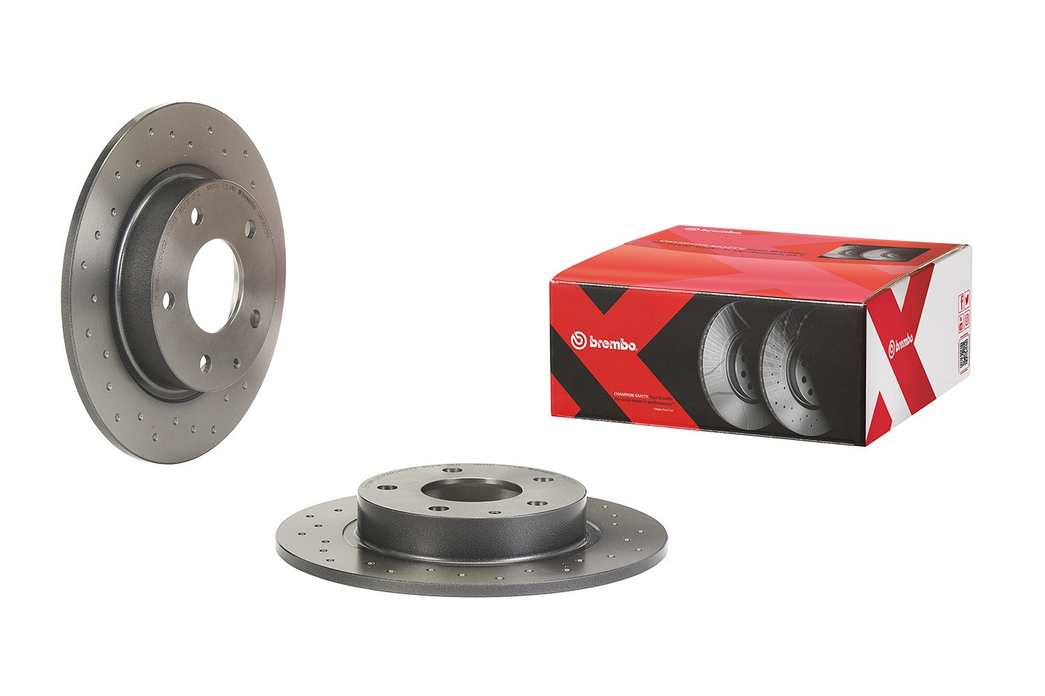 Bremseskive BREMBO 08.C653.1X BREMBO Xtra 08.C653.1X Bremseskive MAZDA 3 2003
