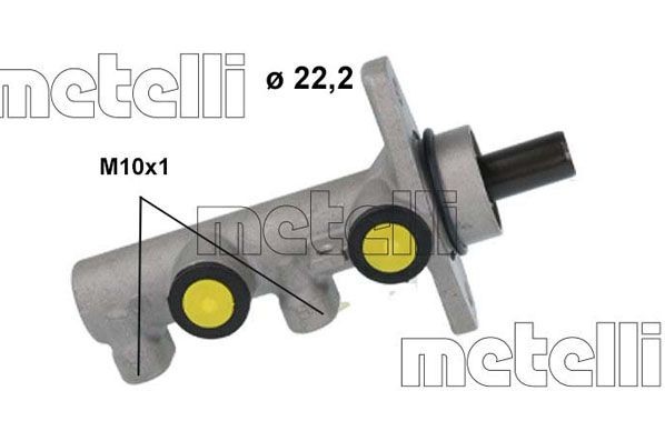 Huvudbromscylinder METELLI 05-1231 METELLI 05-1231 Bromshuvudcylinder HYUNDAI i20 2025