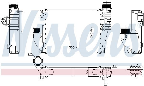 NISSENS Interkūlers 961522 cena Interkūlers Honda EJ, EK 961522 NISSENS