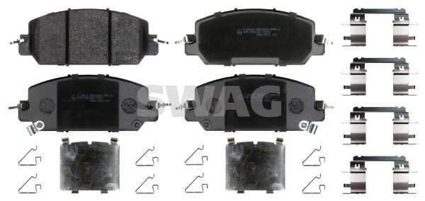 SWAG Piduriklotsid 33 10 9372 Pidurikattekomplekt, ketaspidur SWAG CITY 33 10 9372 odav