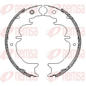 REMSA Kit ganasce freni 4727.01 REMSA 4727.01 Ganasce freno Toyota Land Cruiser 80 prezzo