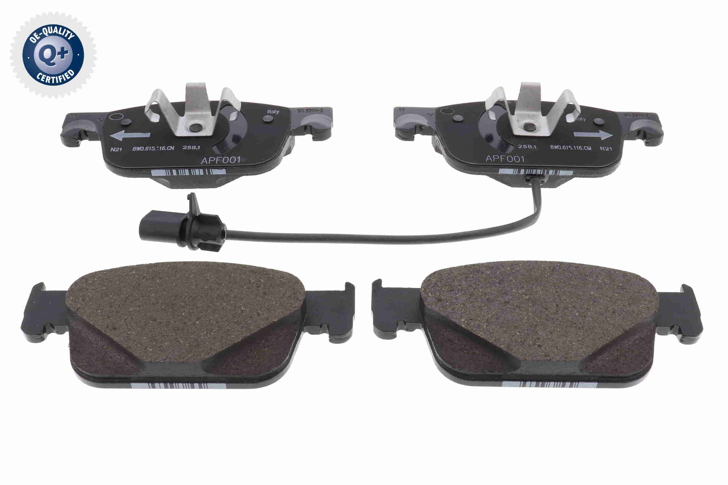VAICO Brake pad set V10-7595 V10-7595 VAICO brake pads AUDI TT