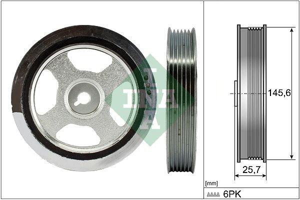 INA Puleggia cinghia albero a gomiti 544 0176 10 INA 544 0176 10 costo Puleggia albero motore Kia Rio YB originale