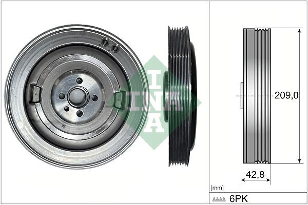 Crankshaft pulley INA 544 0514 10 INA 544 0514 10 2019 AUDI A6 crankshaft pulley replacement