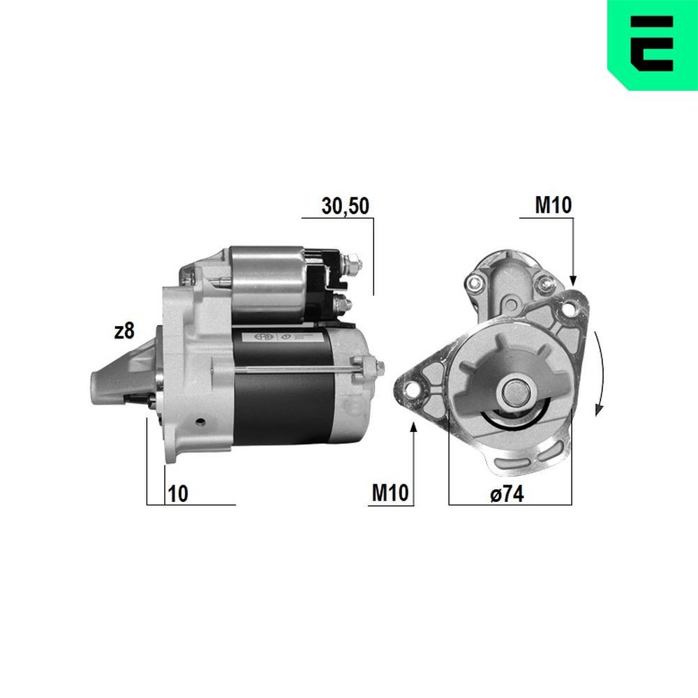 Anlasser ERA 221170A ERA 221170A: Motor Anlasser Daihatsu SIRION 2023