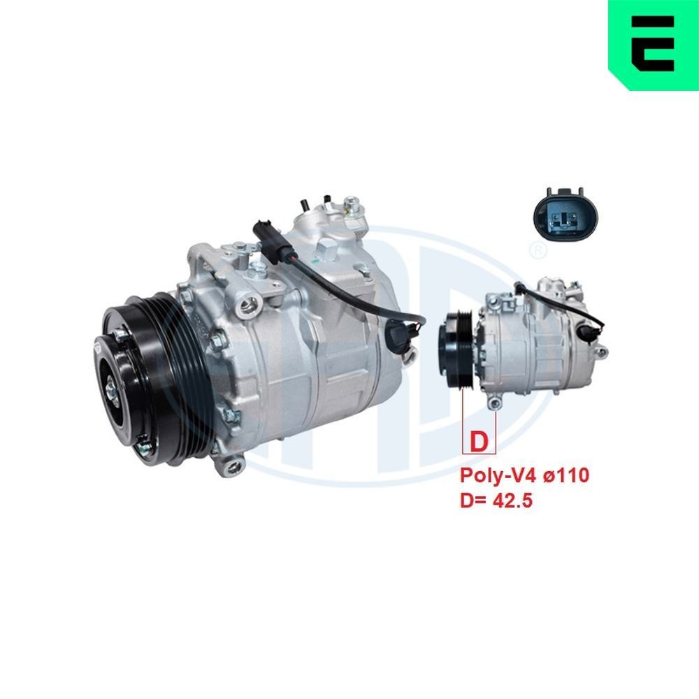 AC-kompressor ERA 670196 ERA 670196 Kompressor till AC BMW 6-serie 2003