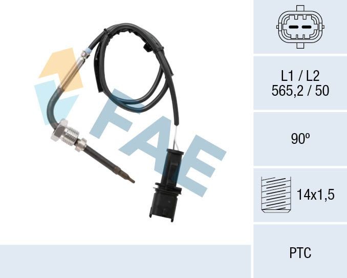 FAE Sensor, temperatura dos gases de escape 68074 68074 Sensor temperatura dos gases de escape PEUGEOT BOXER FAE