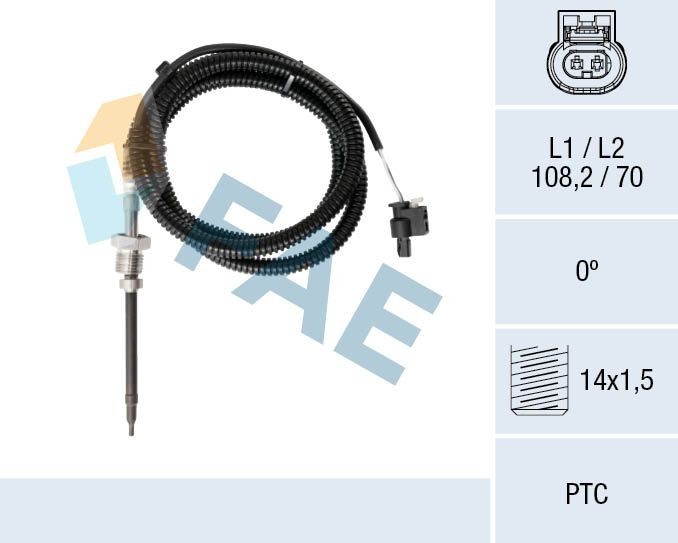 FAE Sensor, uitlaatgastemperatuur 68077 EGT sensor FAE B-Klasse 68077 goedkoop