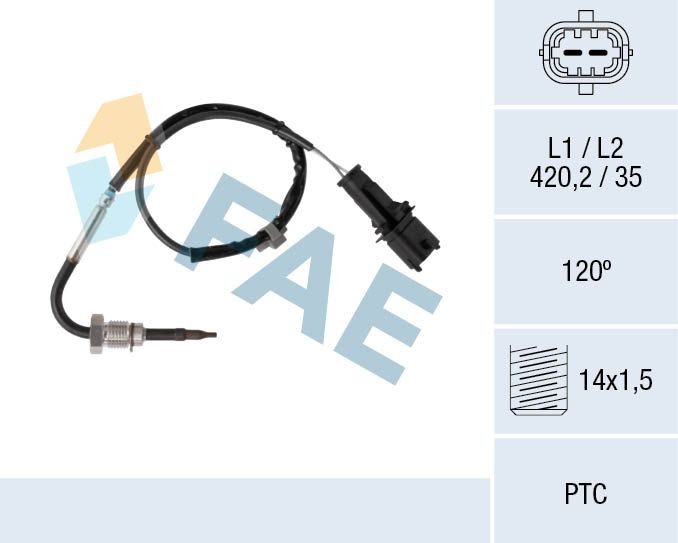 FAE Andur, heitgaasitemperatuur 68082 Temperatuuriandurid FAE Chevrolet BLAZER K5 68082