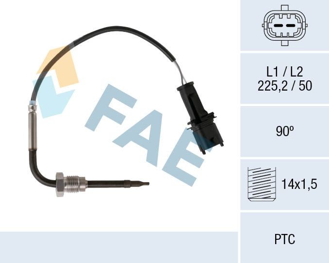 FAE Sensor, eksostemperatur 68091 FAE 68091 Sensor avgasstempertur Chevy MALIBU billige