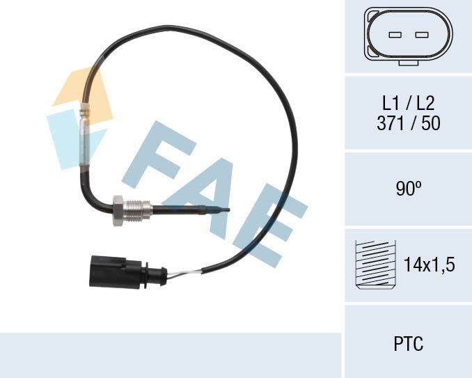 FAE Sensor, eksostemperatur 68092 Temperaturføler FAE BOXSTER 68092 billige
