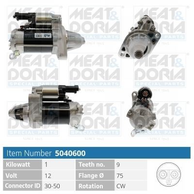 Motorino avviamento MEAT & DORIA 5040600 MEAT & DORIA 5040600 Motorino di avviamento Honda STREAM 2006