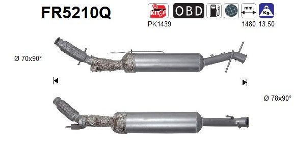 AS Partikelfilter (DPF) FR5210Q Citroen C3 SX Partikelfilter (DPF) AS FR5210Q