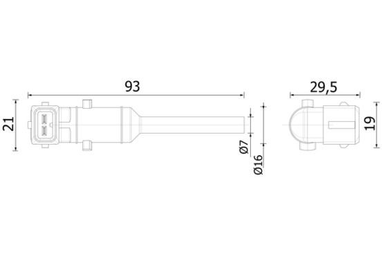 MAHLE Niveauschakelaar, koelmiddeltekortweergave CRTX 5 000S MAHLE CRTX 5 000S Sensor, koelvloeistofpleil Volvo v70 bw goedkoop
