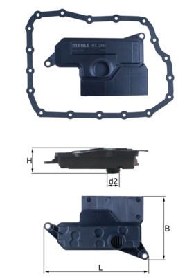 MAHLE Hidrofiltrs, Automātiskā pārnesumkārba HX 266D MAHLE HX 266D Hidrofiltrs automātiskā pārnesumkārba RX IV (AL20) orģinālās cena