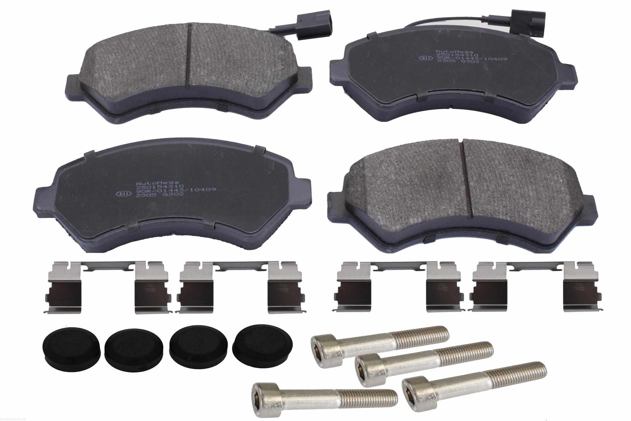 AUTOMEGA Bromsbelägg 250154310 250154310 AUTOMEGA Bromsbelägg Peugeot