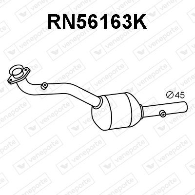 VENEPORTE Katalysator RN56163K Katalysator VENEPORTE Mercedes-Benz E-klasse RN56163K