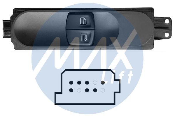 MAX Spínač elektrického otvárania okien SMB121 SMB121 Vypinac na stahovanie okien MERCEDES-BENZ VIANO MAX