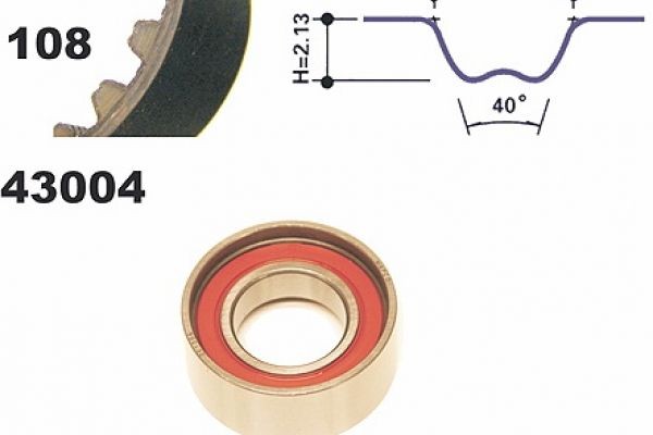 MAPCO Jogo de correias dentadas 23004 Kit de distribuição MAPCO Nissan QASHQAI 23004