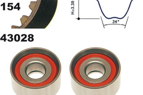 MAPCO Zahnriemensatz 23028 23028 MAPCO SSANGYONG Zahnriemensatz