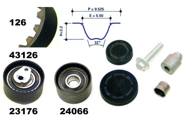 MAPCO Σετ οδοντωτού ιμάντα 23136 Σετ χρονισμού MAPCO Renault GRAND SCÉNIC 23136