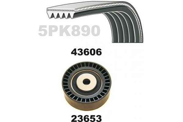 MAPCO Kileremsett 23606 Multireim sett MAPCO Ford TRANSIT COURIER 23606
