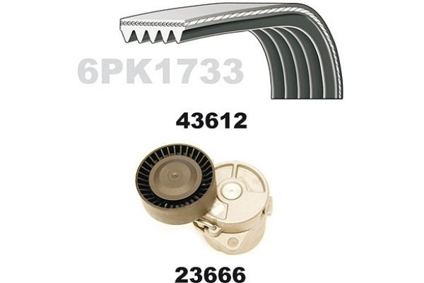 MAPCO Poly V-riem set 23612 MAPCO 23612 Multiriem set BMW 3 Serie E36 prijs