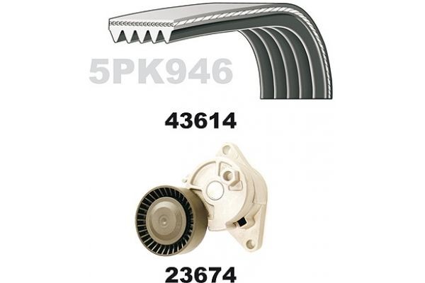 MAPCO Kileremssæt 23614 23614 MAPCO Kileribberemssæt Honda billig