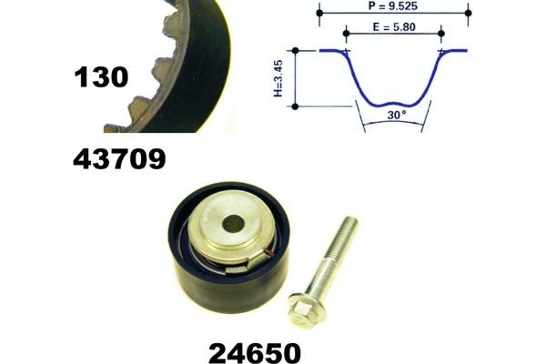MAPCO Hammasrihma komplekt 23632 Hammasrihma komplekt MAPCO Ford ESCORT 23632