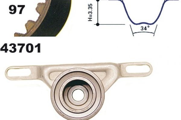 MAPCO Σετ οδοντωτού ιμάντα 23701 23701 Σετ ιμάντα χρονισμού FORD TRANSIT CONNECT MAPCO