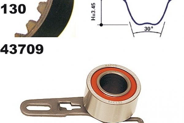 MAPCO Hammasrihma komplekt 23709 Hammasrihma komplekt MAPCO ESCORT 23709 odav