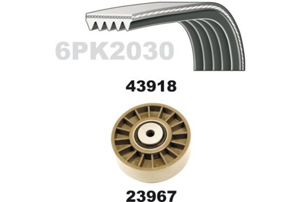 MAPCO Poly V-riem set 23918 Poly v riem set JEEP MAPCO 23918