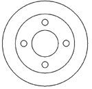 MAPCO Bremžu diski 45500 MAPCO 45500 Bremžu disks Nissan Micra K10 cena