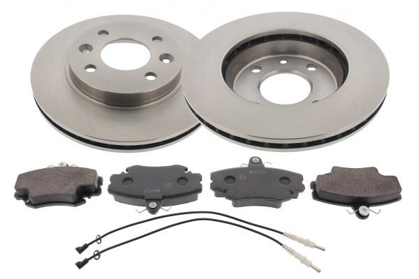 MAPCO Kit de travões 47154 MAPCO 47154 originais Kit de pastilhas de travão e disco Renault R21 B48 custo