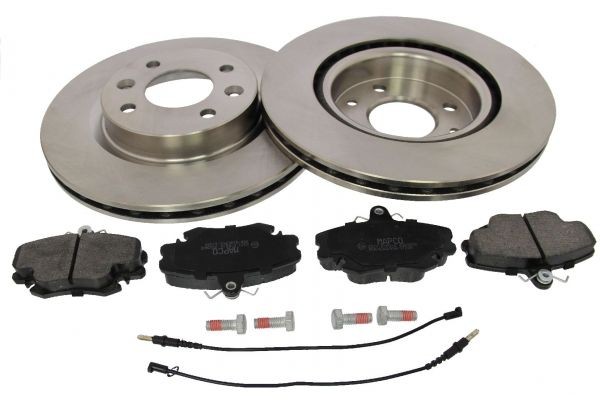 MAPCO Bremžu komplekts, Disku bremzes 47159 MAPCO 47159 Bremžu komplekts Renault Koleos 2 orģinālās cena