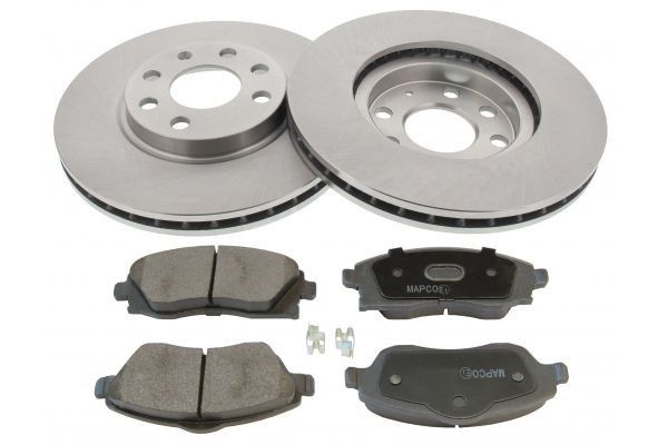 MAPCO Σετ φρένων, δισκόφρενα 47673 MAPCO 47673 Τακάκια και δισκόπλακες Kadett E Sedan (T85) τιμες