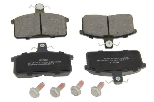 MAPCO Brzdové doštičky/platničky 6180 MAPCO 6180 Brzdové doštičky/platničky SUZUKI Vitara I SUV (ET, TA, TD) 1.9 D pohon vsetkych kolies (SE 419TD) 68 KS 1997