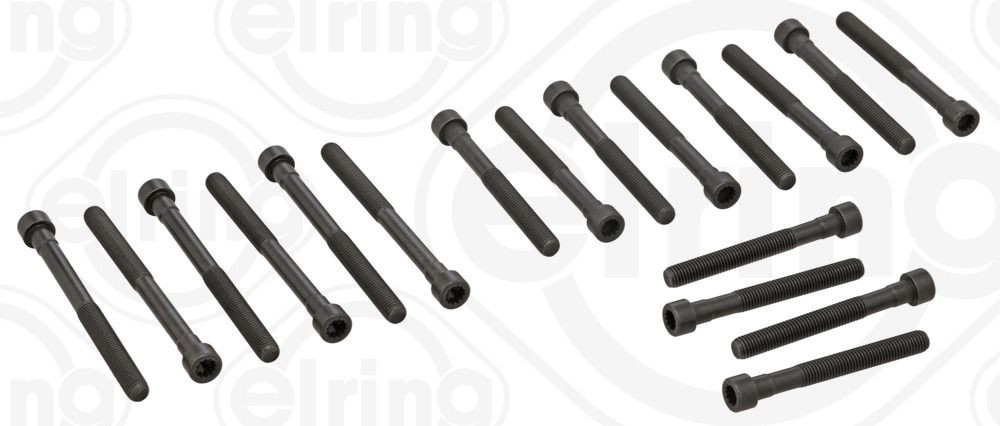 ELRING Bolt Kit, cylinder head 820.199 ELRING 820.199 Mercedes Sprinter 909 cylinder head bolts replacement