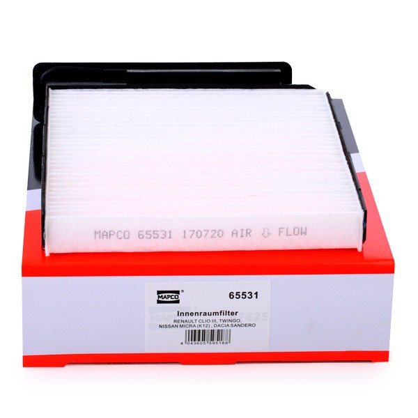 MAPCO Filtre d'habitacle 65531 65531 Filtre d'habitacle NISSAN PRIMASTAR MAPCO
