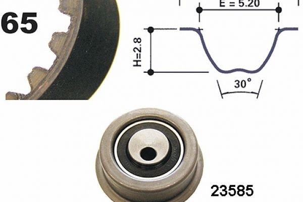 MAPCO Distributieriem set 73501 Getande riem HYUNDAI MAPCO 73501