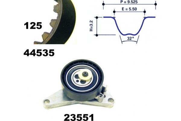 MAPCO Distributieriem set 73535 73535 MAPCO Getande riem Hyundai goedkoop