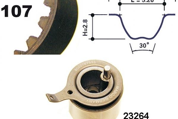 MAPCO Sada ozubeného remeňa 73537 MAPCO 73537 Sada rozvodov Chevrolet Spark M 150 cena
