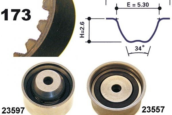 MAPCO Kamremssats 73540 73540 MAPCO kamremskit Honda CRX